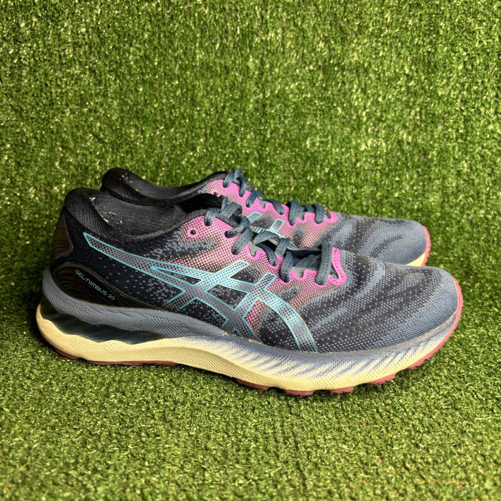 Asics Gel-Nimbus 23 Athletic Running Mesh Comfort Sneakers Blue Womens Size 7.5